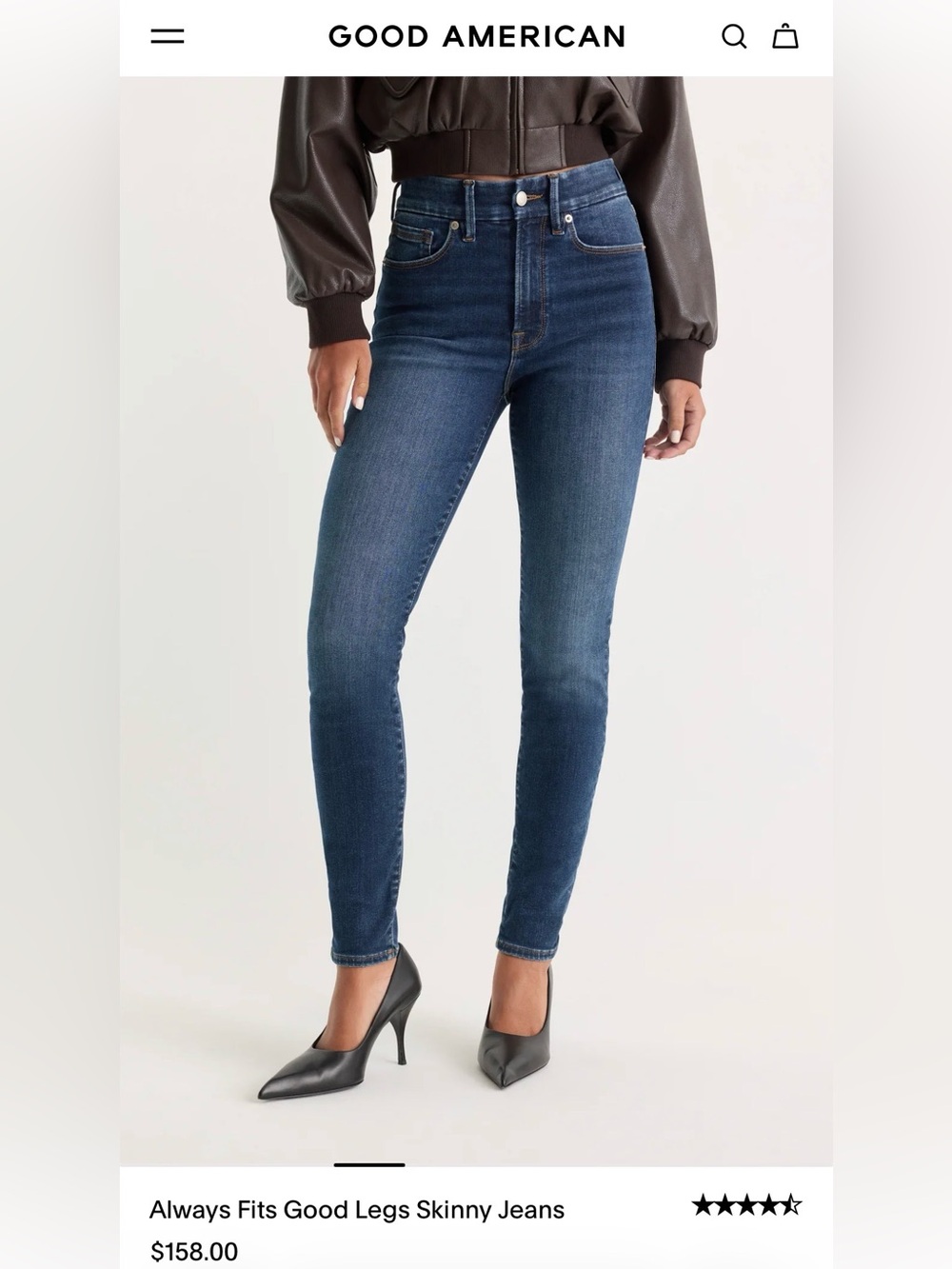 Good American Always Fits Good Legs Skinny Jeans